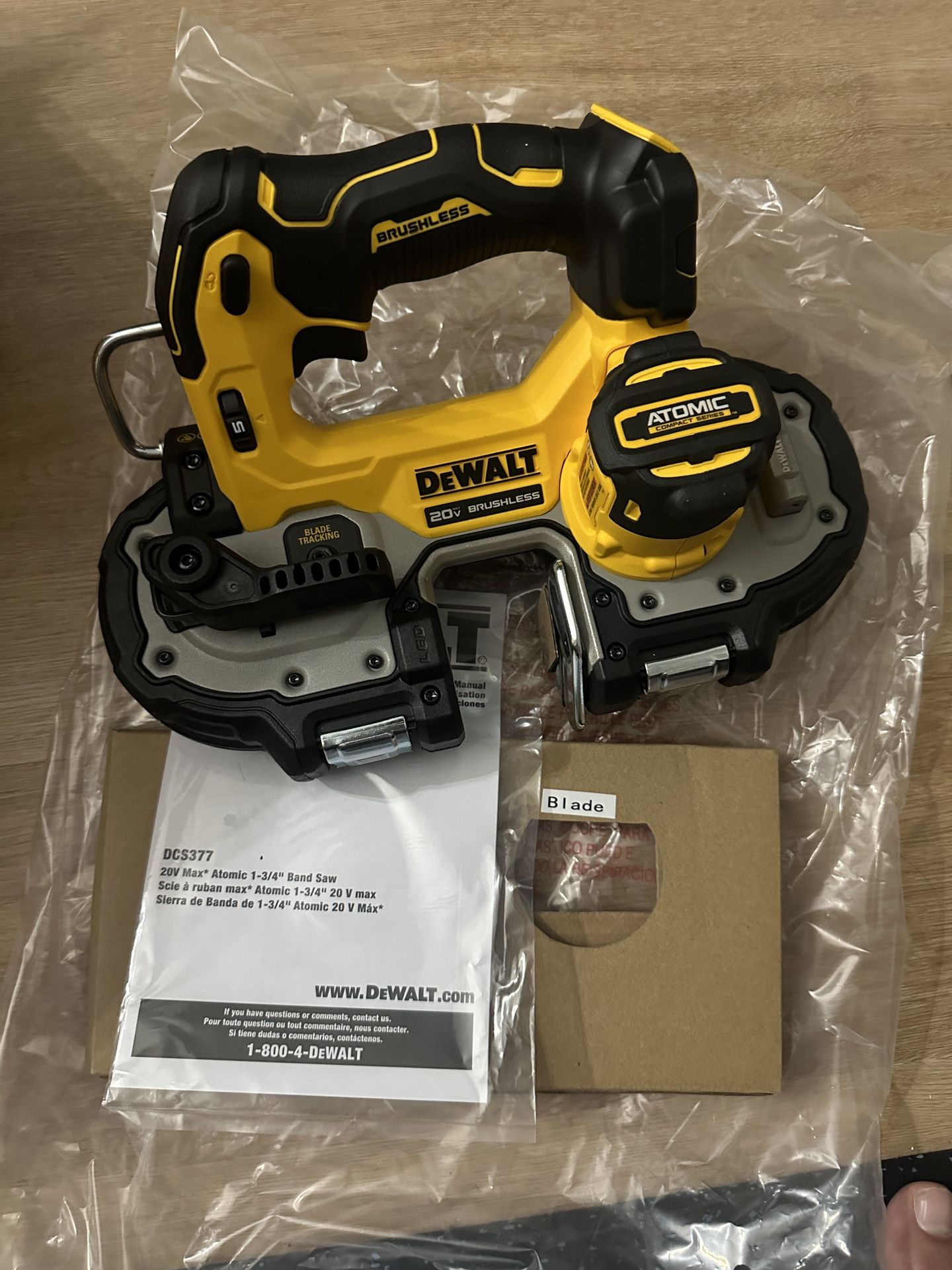 Dewalt 20v 1-3/4” Compact Bandsaw (new)