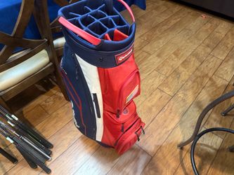 TaylorMade cart lite golf bag 14 way divider TaylorMade golf bag cooler USA