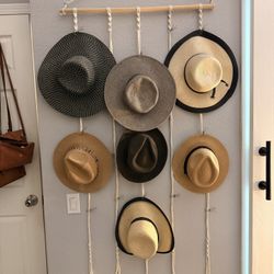 Macrame hat Hanger 