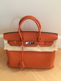 Brand New Hermes Birkin 35CM Orange Bag