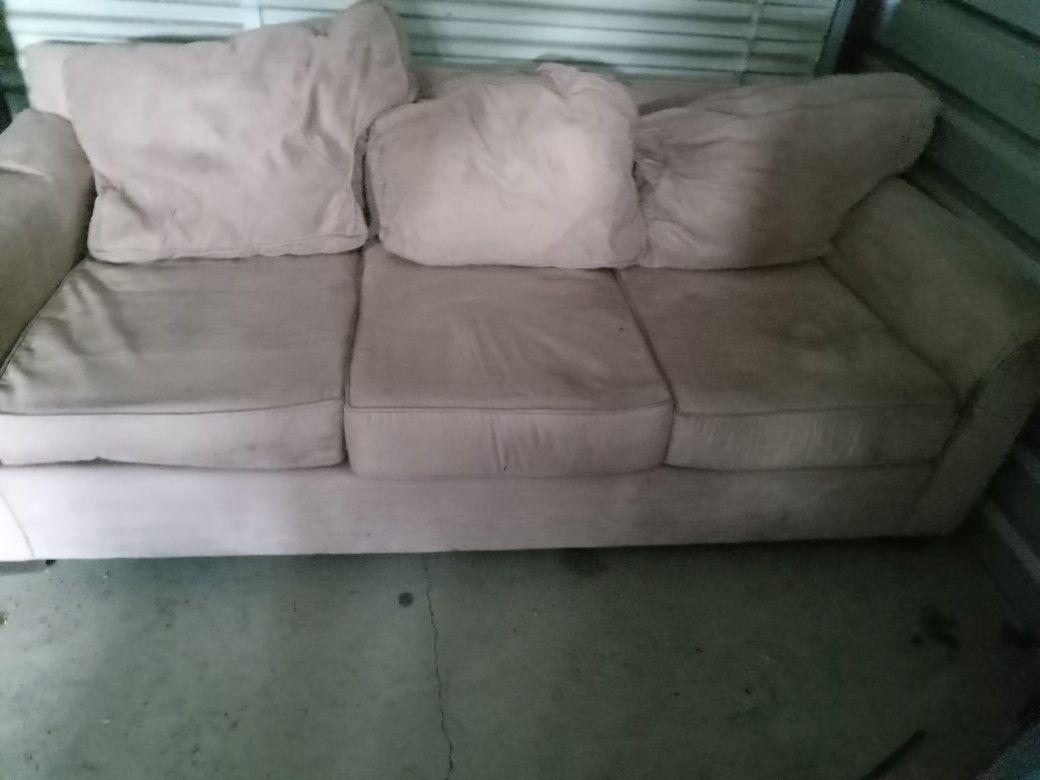 Suede Couch