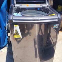 LG 5.2 Cu. Ft. Black Stainless Steel Top Load Washer WT7600HKA