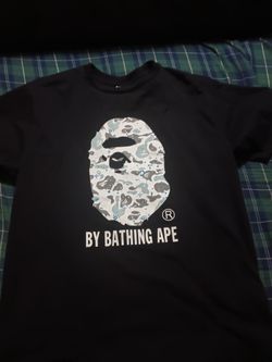Bape black with blue/white design 2xl
