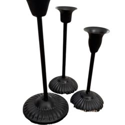 Black Candle Stick Holder 