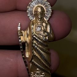 14k San judas Pendant