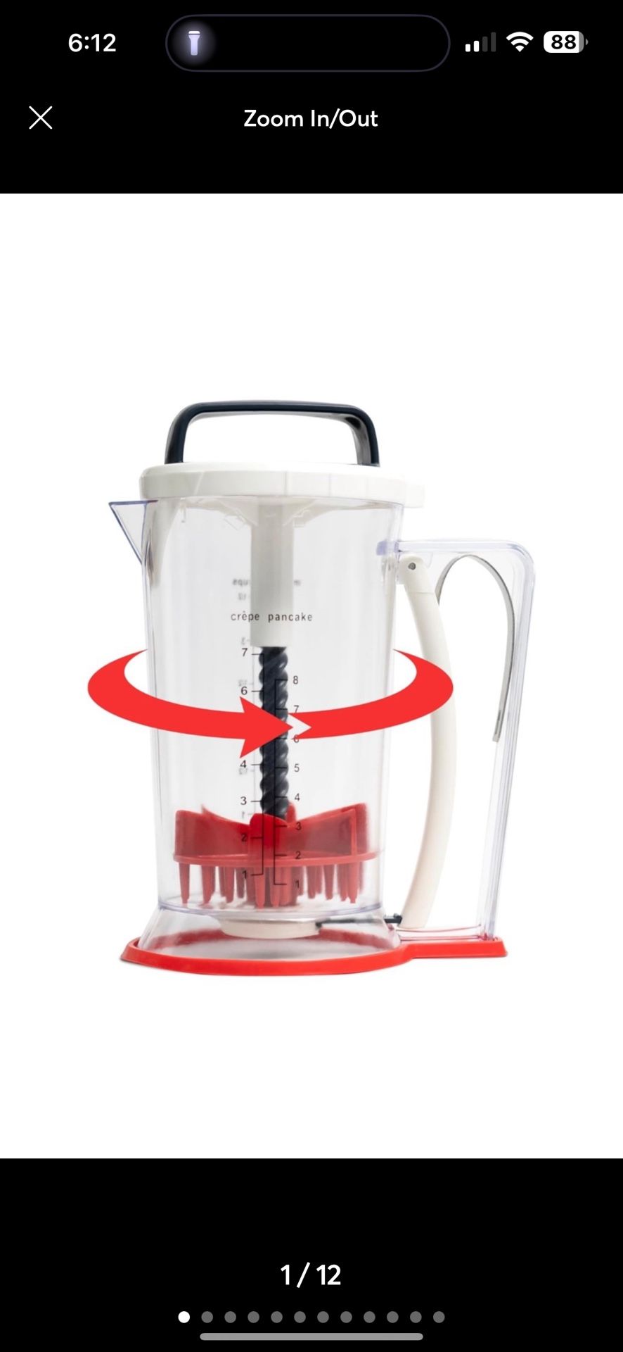 Batter Dispenser and Mixer-Essential 3-in-1 tool for measuring, dispensing and m