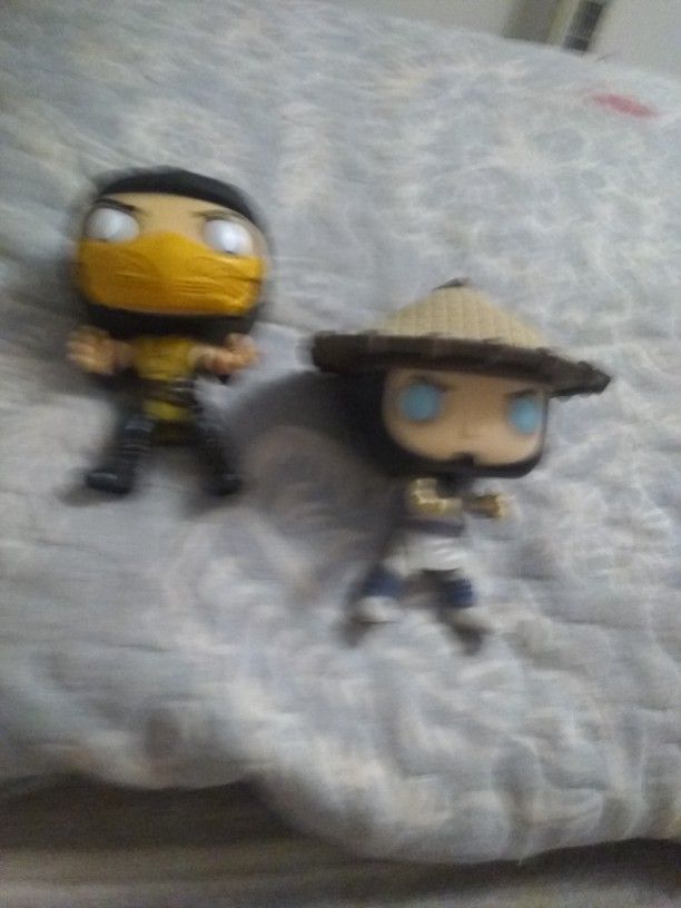 New Out Of Box Pop Mortal Kombat Scorpion Number 250, Mortal Kombat Pop Raiden Number 254 