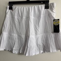 Cross Court Women’s Tennis Skirt White Size Small New with Tags