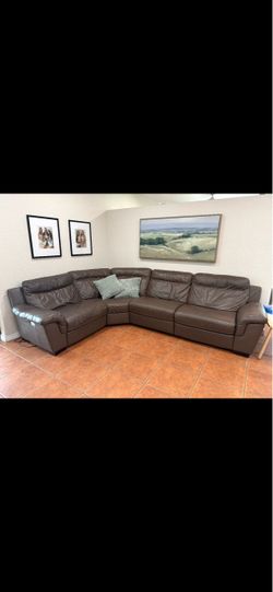 Leather Sectional Natuzzi