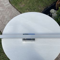 Long Sleek Modern Silver Chrome LED Bathroom Light Fixture