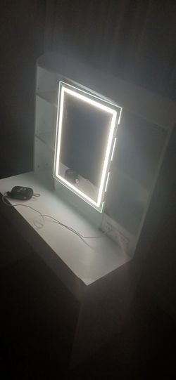 White vanity