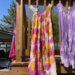 Tiedyed Dresses free size $20 each into hiding