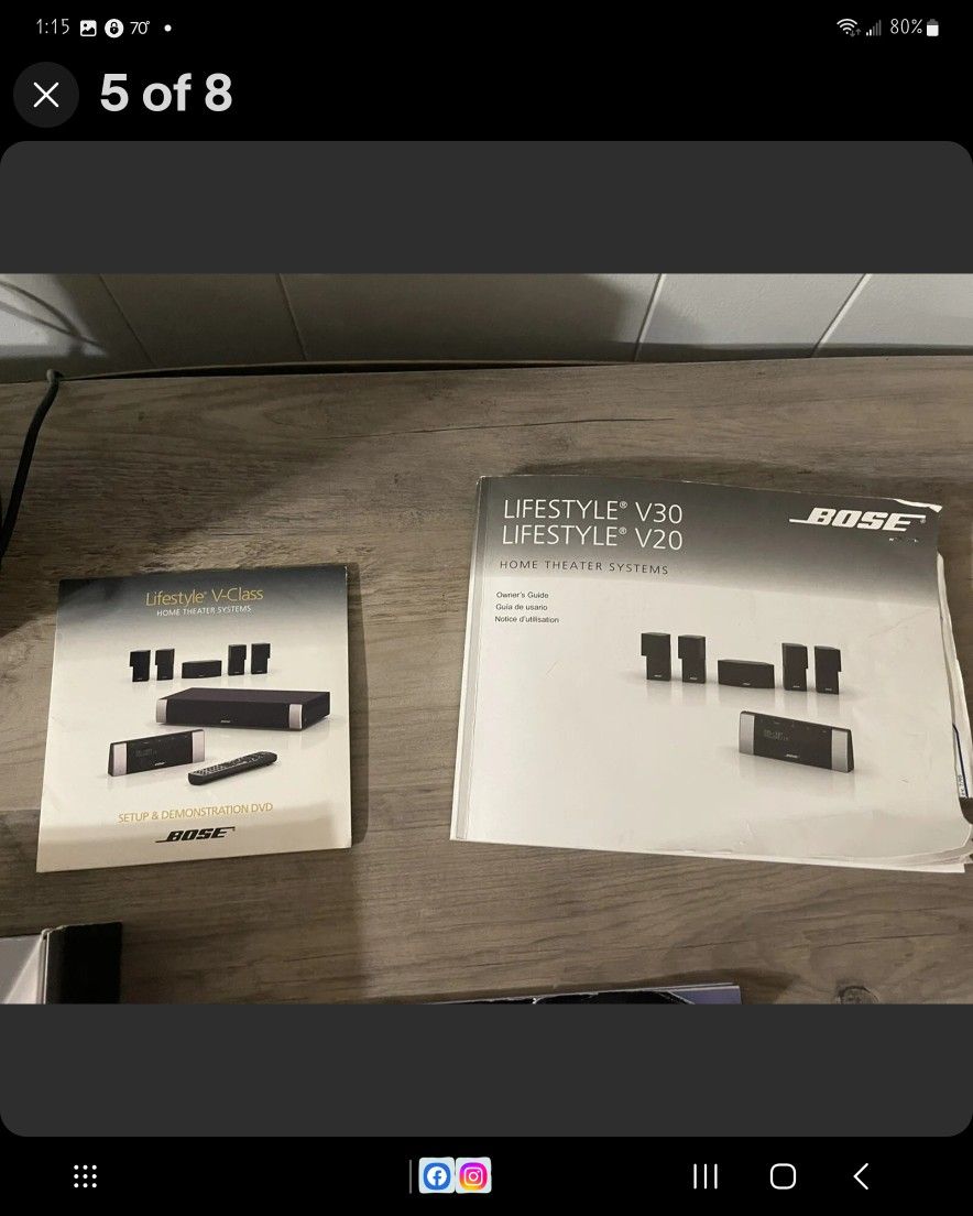 Bose Lifestyle V20 Home Theater System
