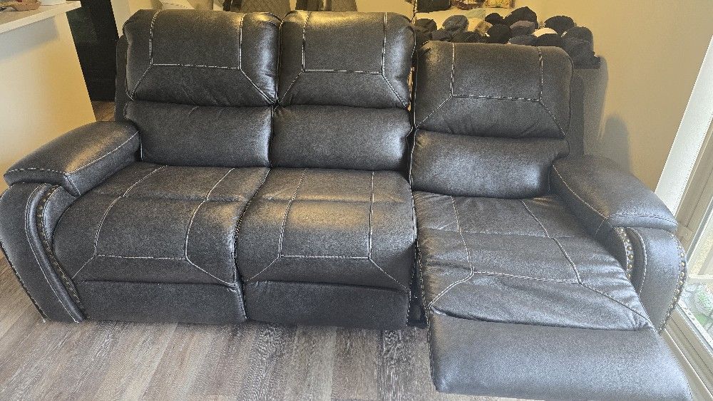 Real Leather Sofa