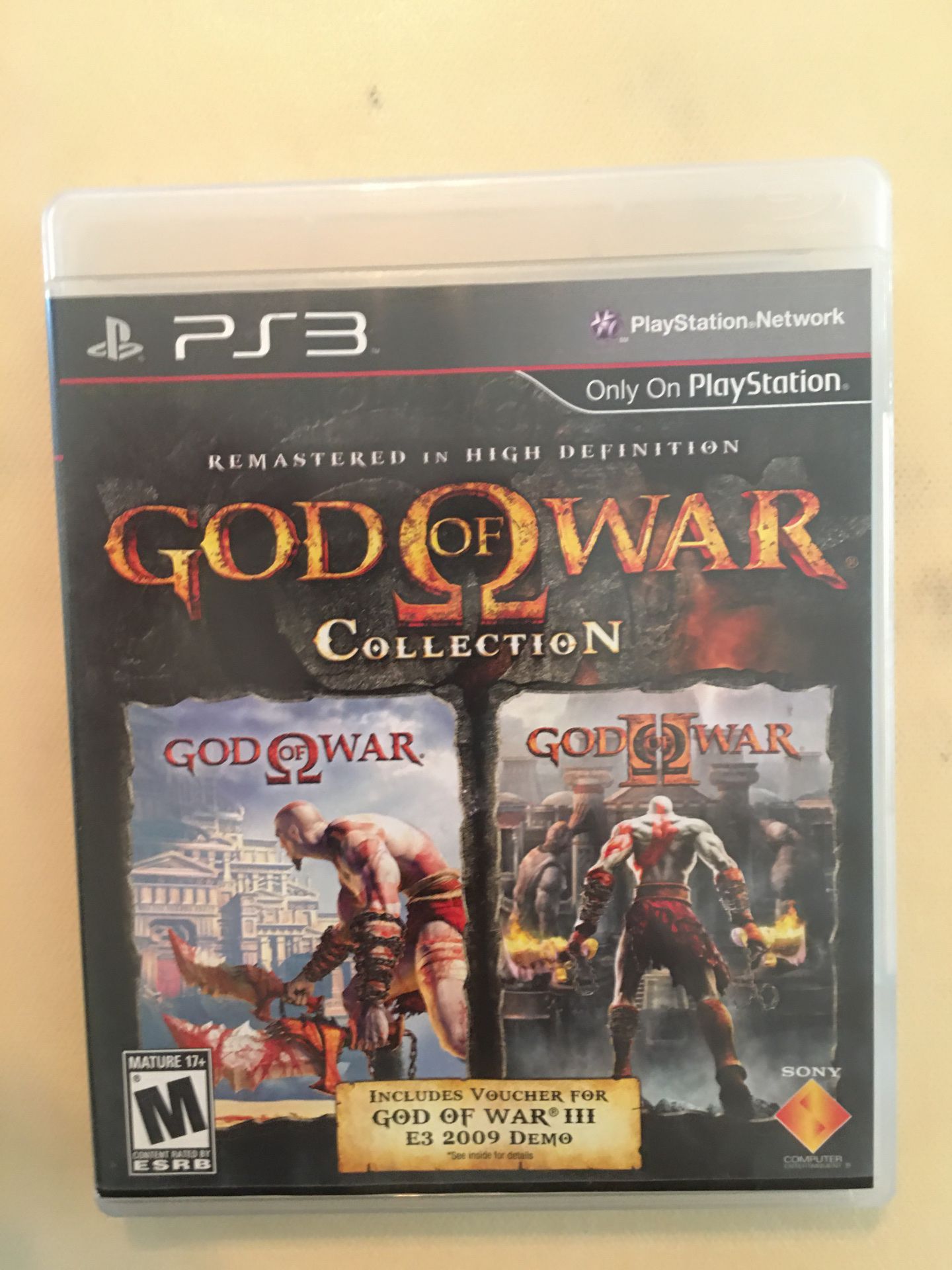 Sony PlayStation ps3 god of war collection