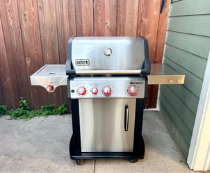 FATHER'S DAY Weber Spirit S-335 Stainless Steel Grill W/Side Burner and Sear Burner Tank & Cover