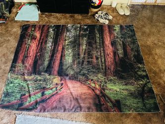 Large redwood tapestry