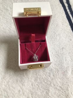 PINKBOX 18k white gold diamond necklace