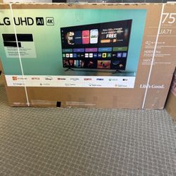 75 Tv $55  Down On  Financing Six Month Free Delivery 6 Month Warranty 75 Lg Tv Smart 4K Hdtv