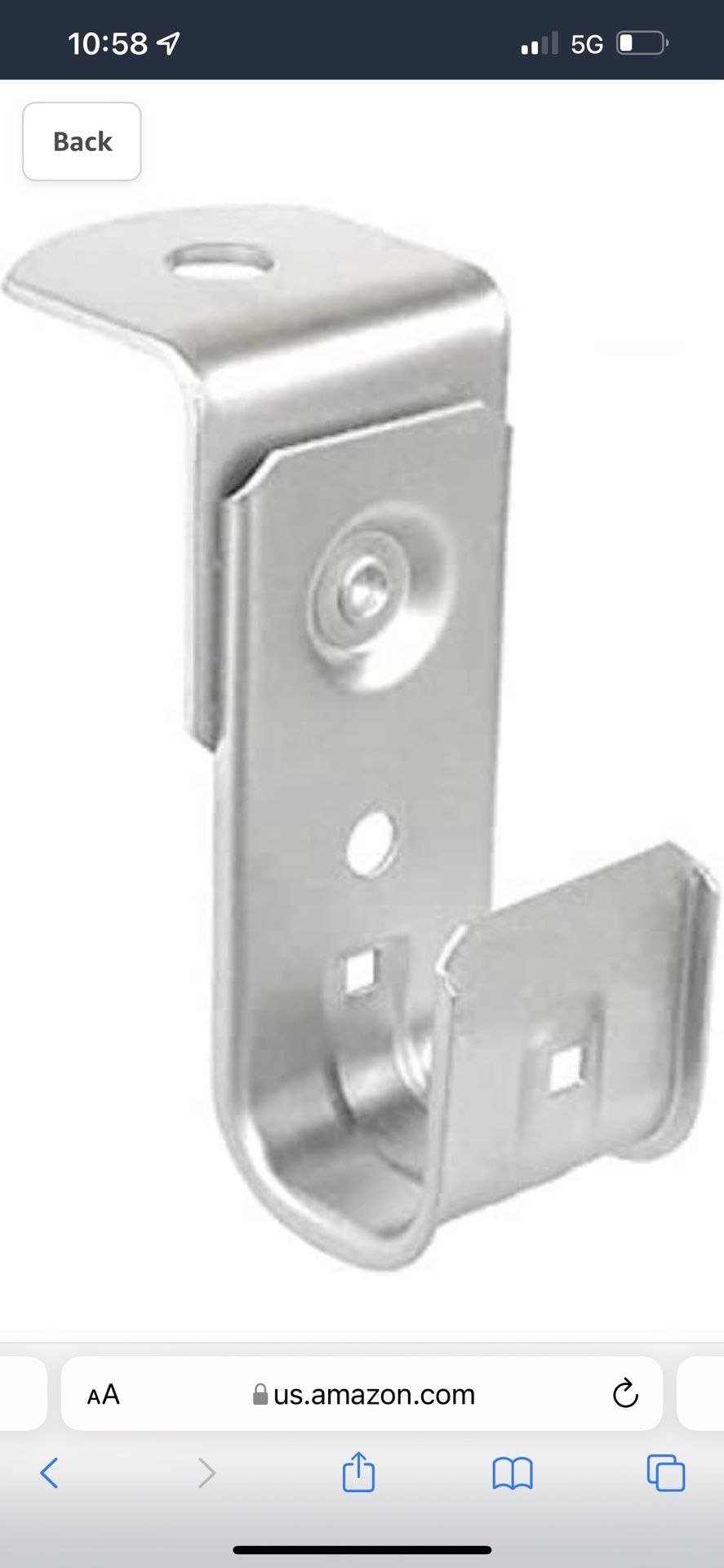 Southwire SW-JHK-12-AB 3/4" Support J Hook with Removable Angle Bracket Attachment, Holds 20 CAT 5E Cables, Zinc Plated Steel Ceiling Mount, 50 Pack,