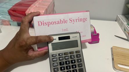 Pink  dispón🥷🏼 sable  syring🥷🏼  100pcs