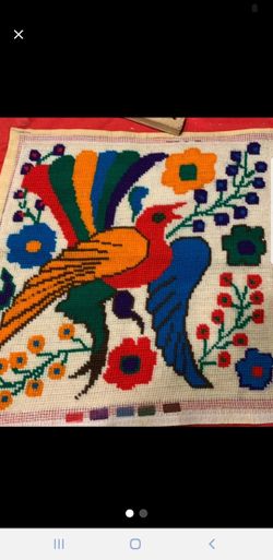Vintage 1970s Needlepoint Decor 