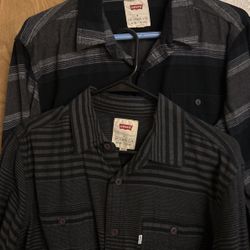 Two Levis flanels