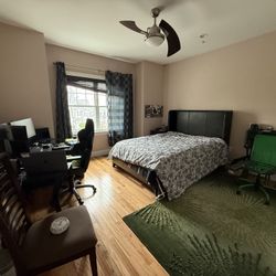 Queen Bed Frame Header and Footer With Box spring