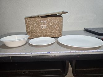 Corelle White Dinnerware Lot 6 Large 6 Small 5 Bowls