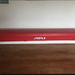 Gymnastic Balance Beam and safety bean pad