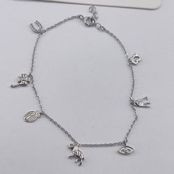 Pulsera Buena Suerte Plata Italiana/ Italian Silver Good Luck Bracelet