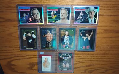 WWE WWF VINTAGE CARD LOT! Early 2000s cards & inserts!