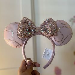 Pink Disney Minnie ears