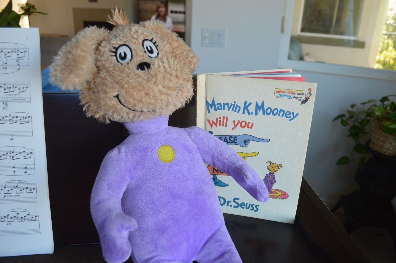 Dr Seuss MARVIN K MOONEY Go Now 12" Purple Doll Kohls Cares Kids Plush Toy