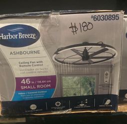 46in Ceiling Fan with Remote Control - Ashbourne