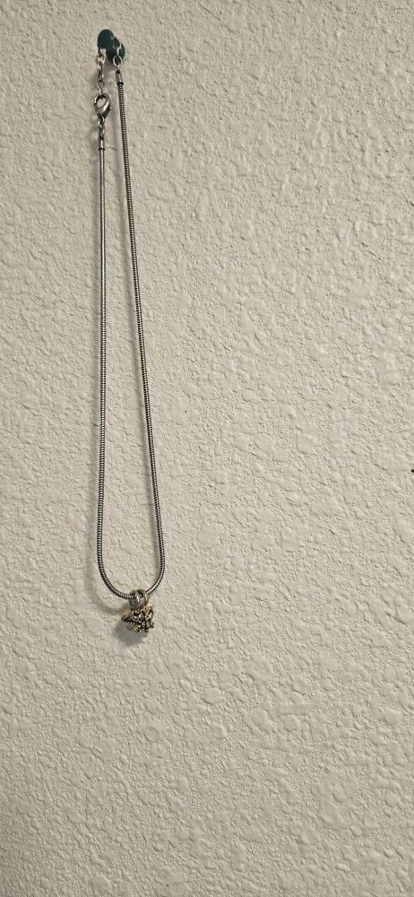 Slightly used silver necklace