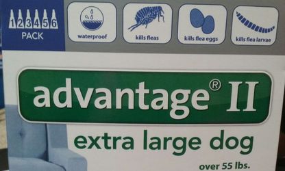 6 Montly Flea Treatment for dogs over 55 lb and up