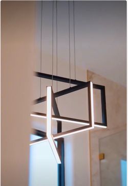 LED modern square ceiling light chandelier