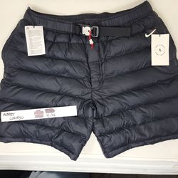 Nike Tom Sachs Down Shorts Black Sz Large New Jordan Yeezy Adidas