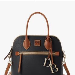 Dooney & Bourke domed satchel in Pebble Grain leather