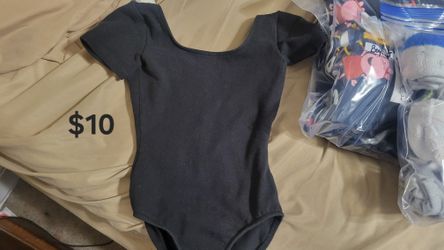 Girls Black Gymnastics Or Dance Leotard 