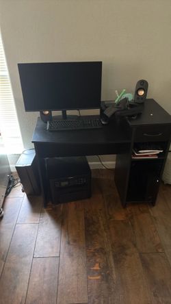 Black 40w 19 1/2 L 33 1/2 tall