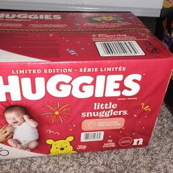 Brand NEW Box Of New Born Diapers 