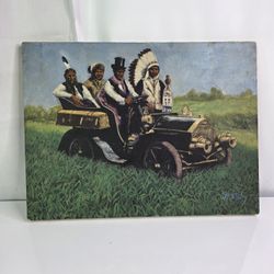 Geronimo's Cadillac Vintage Painting 1977.