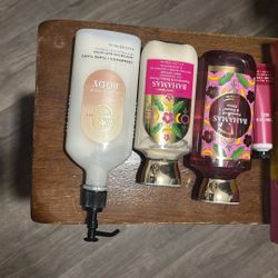 Bath & Body Works Bahamas Passionfruit & Banana Flower body care products.