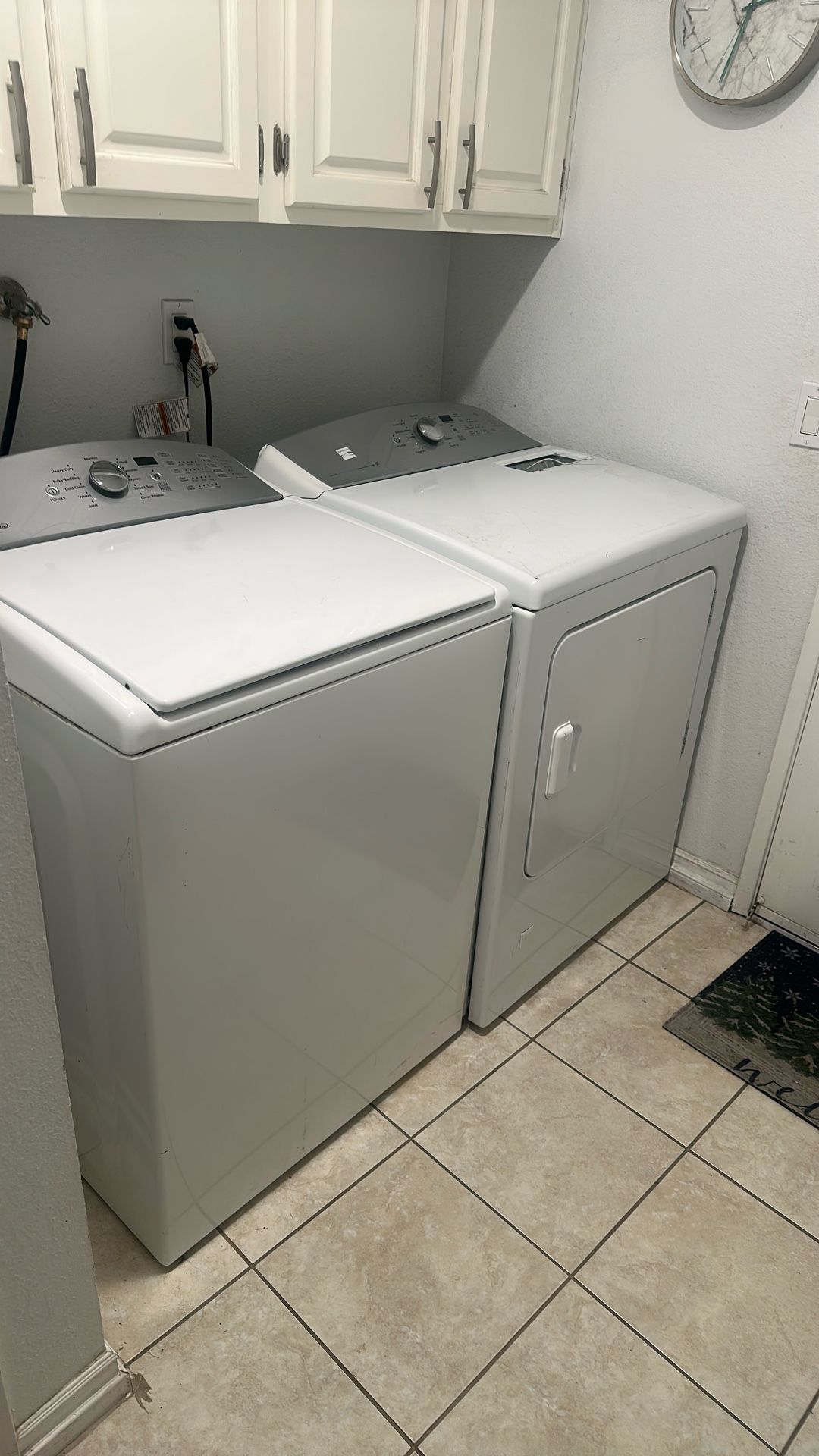 Kenmore Washer 5cub & Gas Dryer 7cub