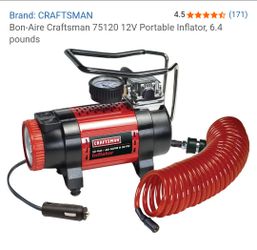 Bon-Aire Craftsman 75120 12V portable inflator