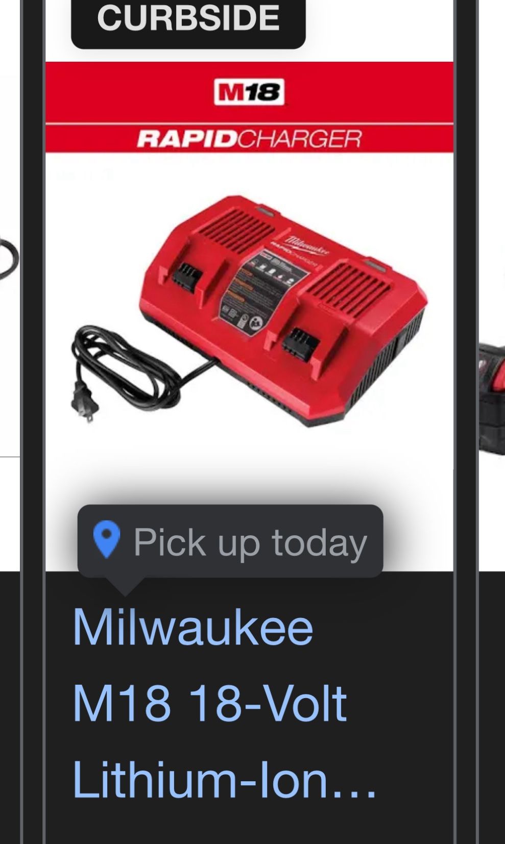 M18 Milwaukee Charger Only