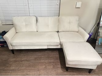Sofa with leg rest