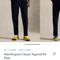 Polo Prepster Corduroy Easy Pant Hunter Navy 